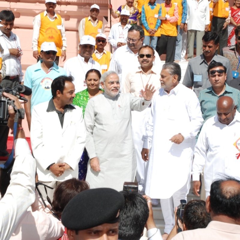 Dr. Nilesh Dhulesia has been actively involved in the Bharatiya Janata Party (BJP).